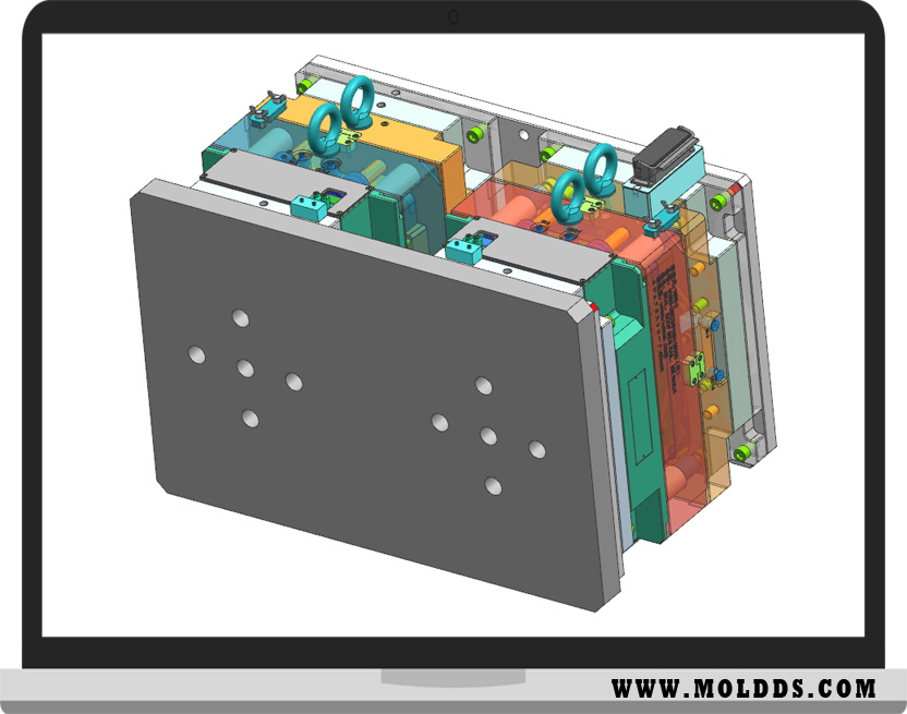 雙色模具全3D設(shè)計案例005